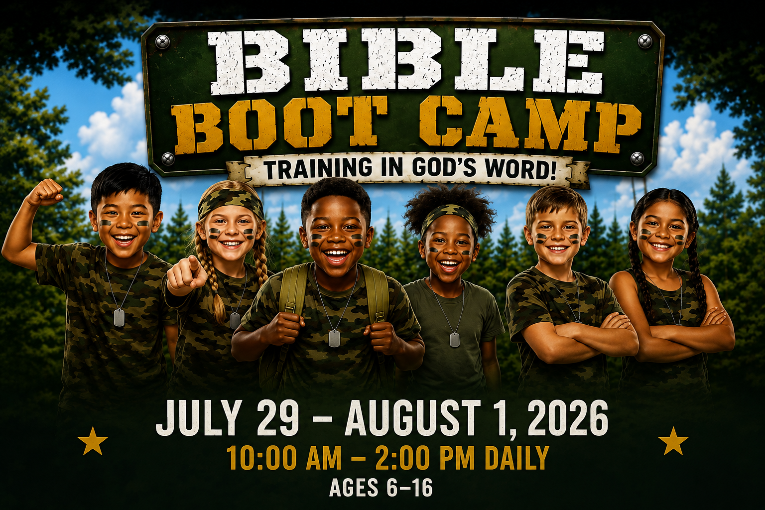 PUMC 2026 Bible Boot Camp full flyer